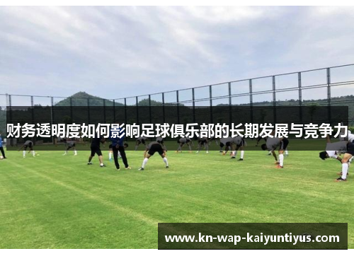 财务透明度如何影响足球俱乐部的长期发展与竞争力